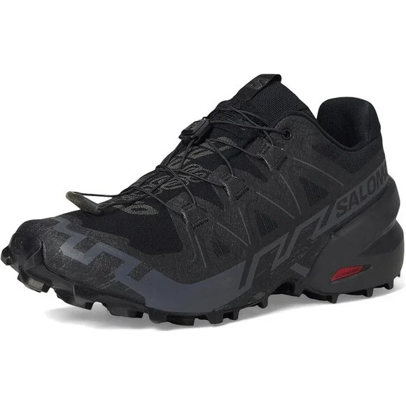 Salomon Speedcross 6 417440 Sneakers Men's Black Red Low Top Trail Running Shoes